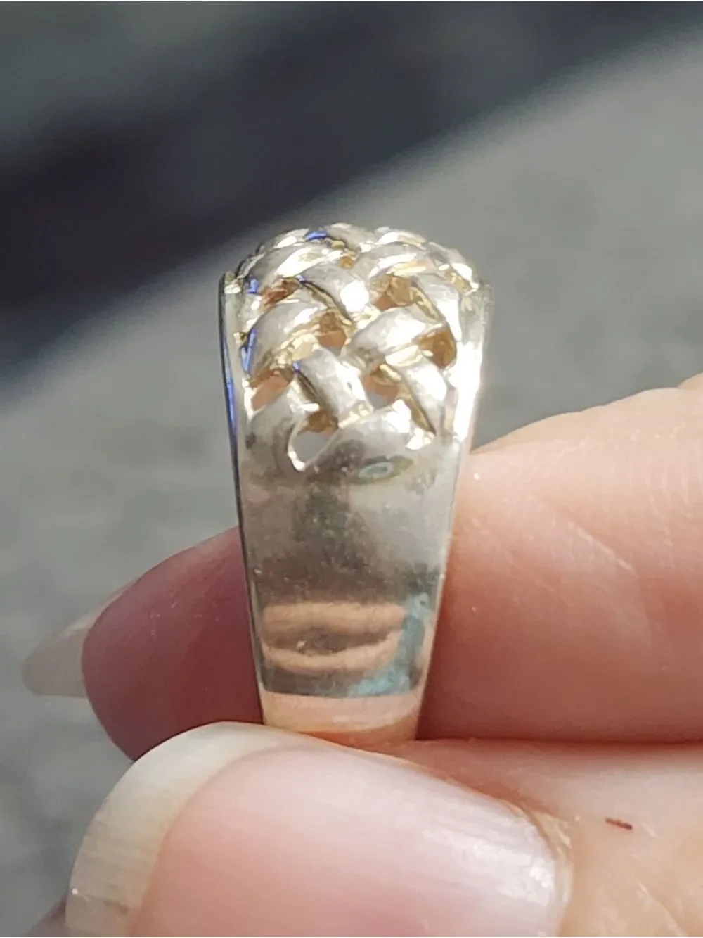 Sterling Silver Woven Band Ring